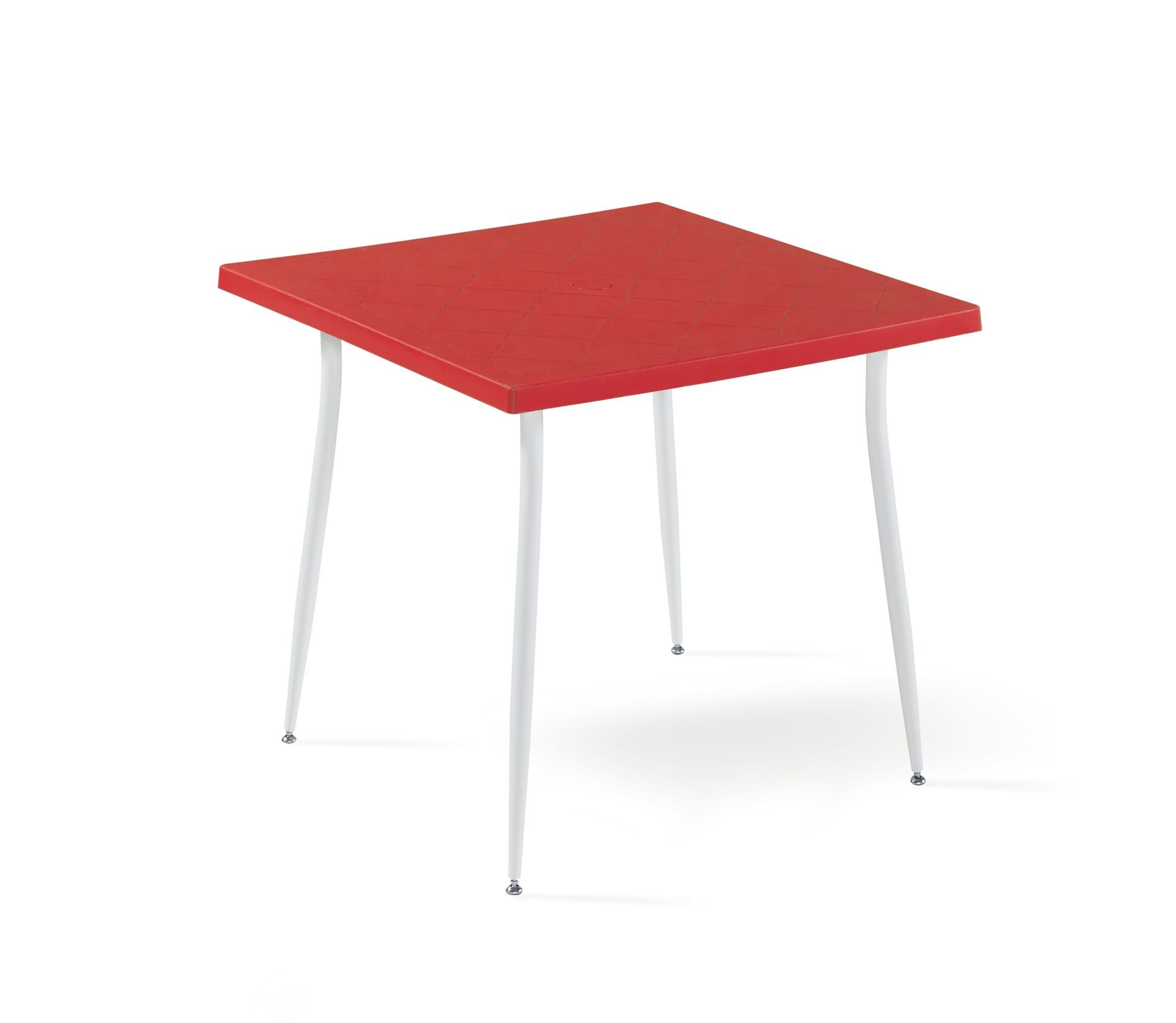 Kırmızı 80x80 cm Bahçe Masası Şık ve Dayanıklı Tasarım
