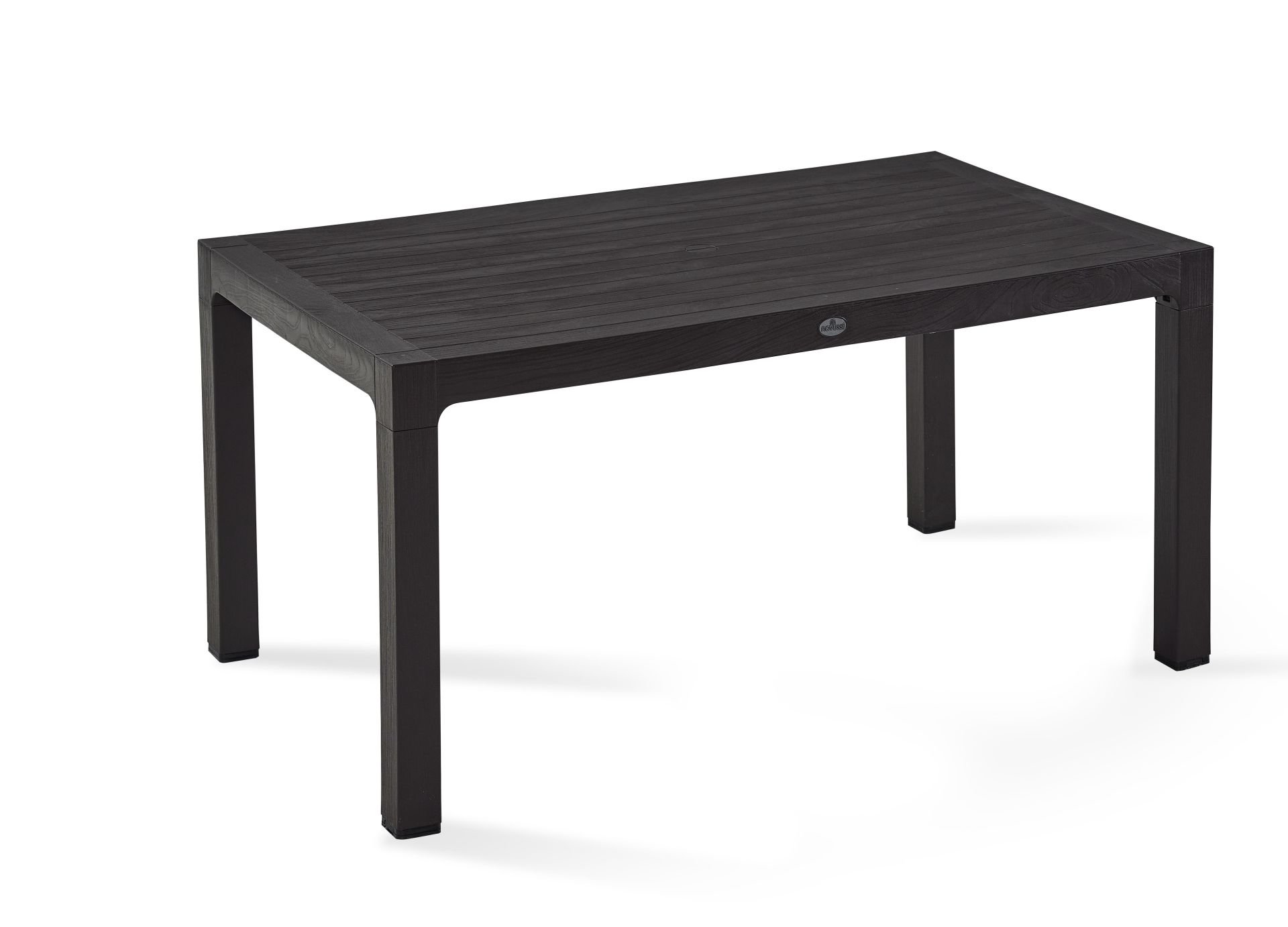 Kahverengi 150x90 cm Dikdörtgen Plastik Dış Mekan Bahçe Masası Mutfak Otel Restoran Kafe Teras ve Balkon Kullanımına Uygun