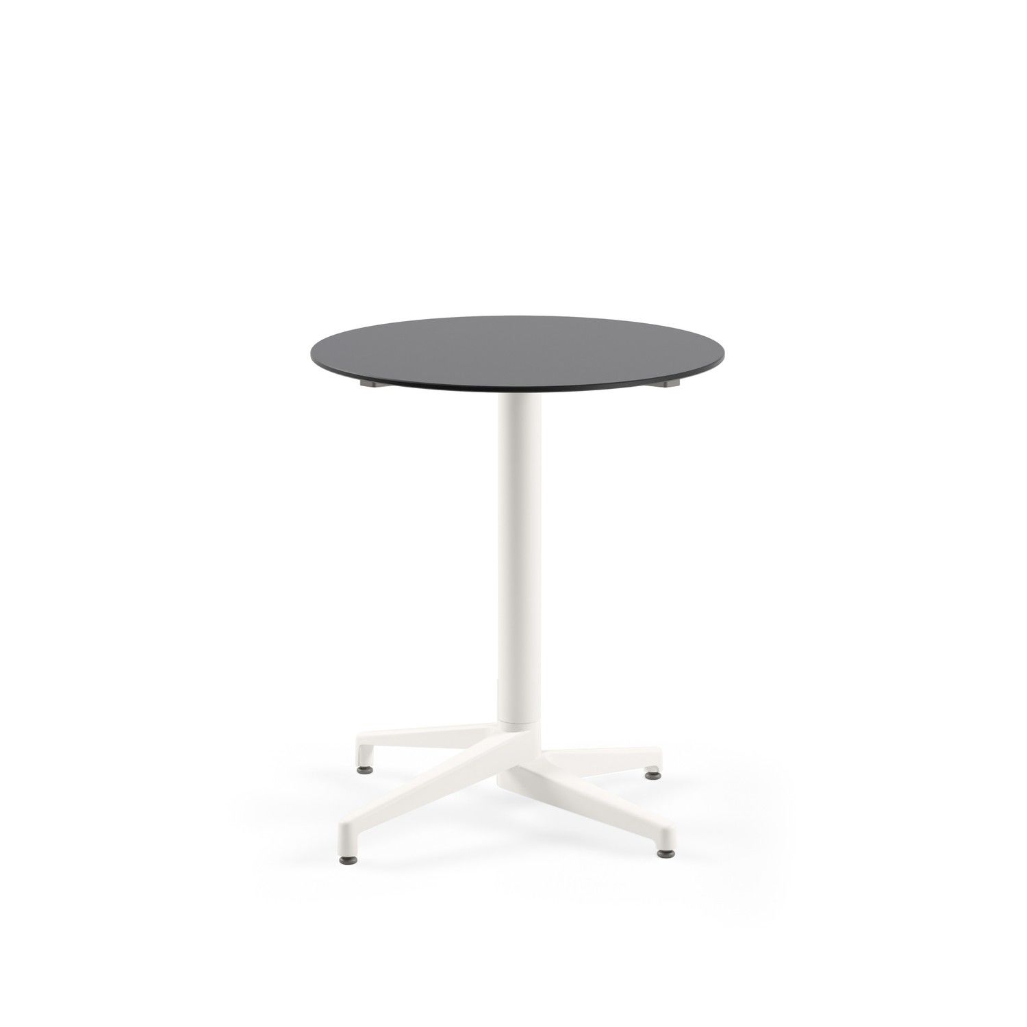 Compact Antrasit Cafe Masası | Yuvarlak Bahçe ve Dış Mekan Masası | 70 cm Çap, Paslanmaz, TSE Belgeli