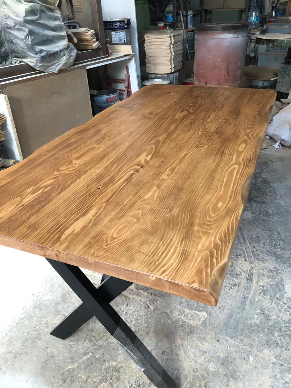 Kütük Masa Doğal Ağaç 140x80.cm