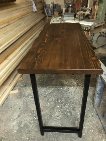 Kütük Ağaç Bar Masası Koyu Ceviz 60X150.cm