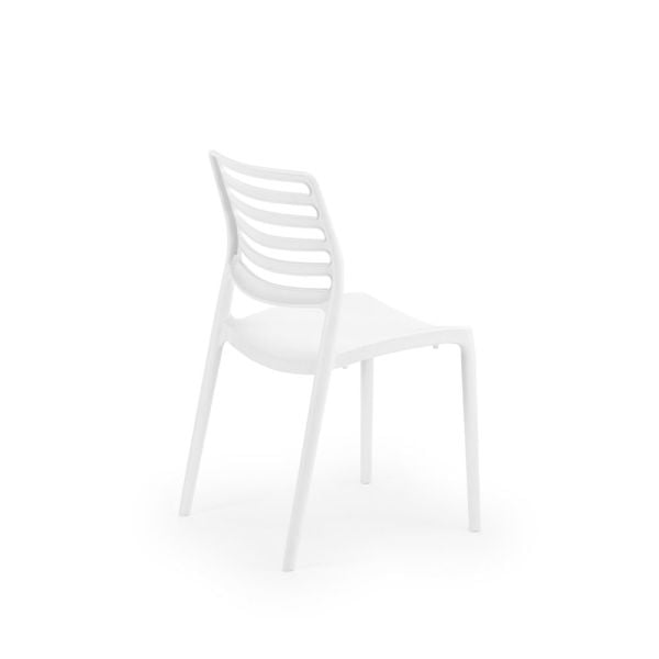 Bella beyaz bahçe sandalyesi