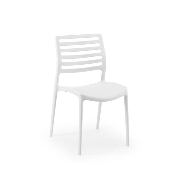 Bella beyaz bahçe sandalyesi