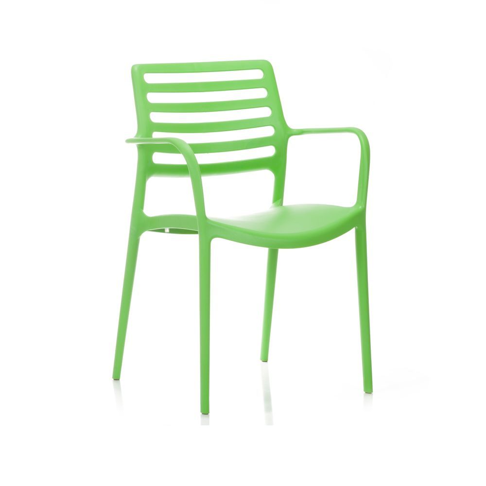 Bella yeşil kollu bahçe sandalyesi