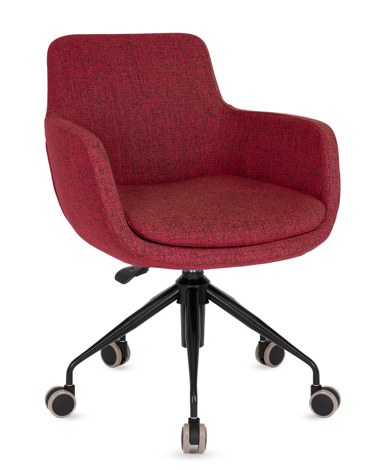 Ergonomik Bordo Ofis Çalışma Koltuğu Ayarlanabilir Sağlam Şık