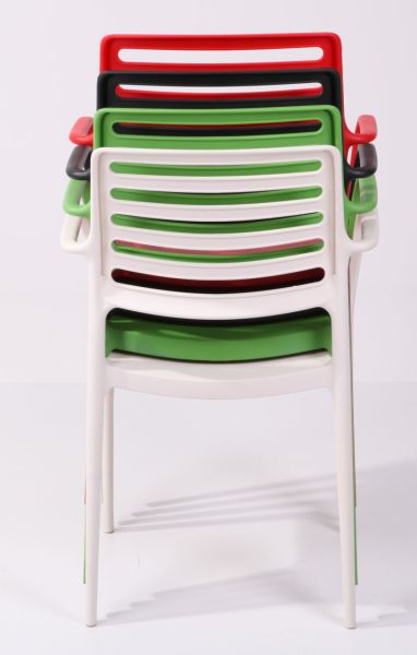 Bella petrol yeşili kollu bahçe sandalyesi