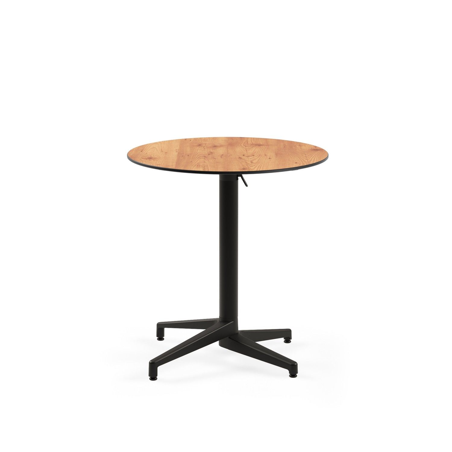 Paslanmaz Compact Novecento Katlanır Bahçe Cafe Masası – 70 cm Yuvarlak, Ahşap Desenli, Dayanıklı ve Şık Dış Mekan Masası