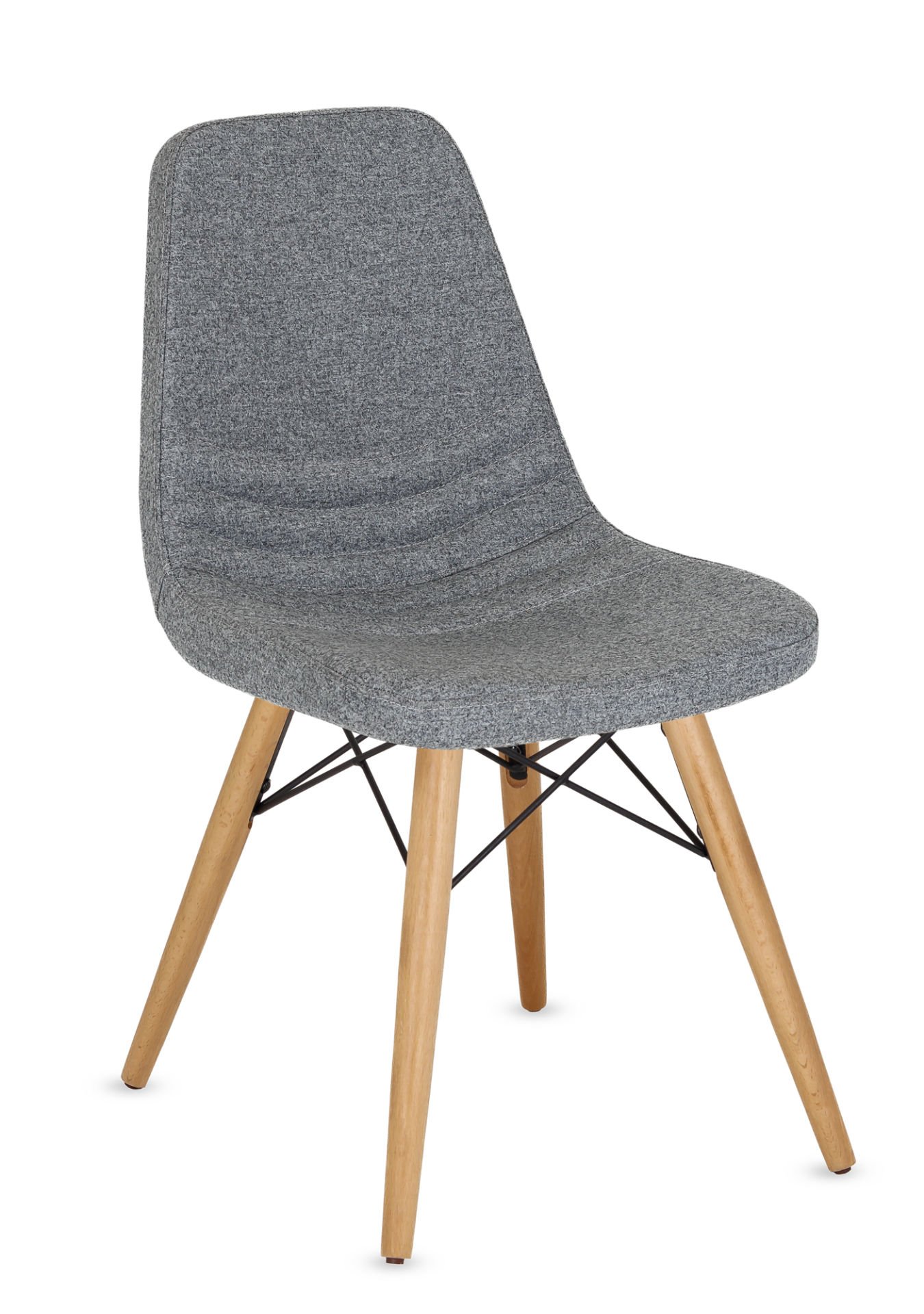 Parker Gri Sandalye Modeli Ergonomik Tasarım Şık Kaşe Kumaş Mutfak Salon Kafe ve Restoran İçin Konforlu ve Şık Sandalye Ücretsiz Kargo
