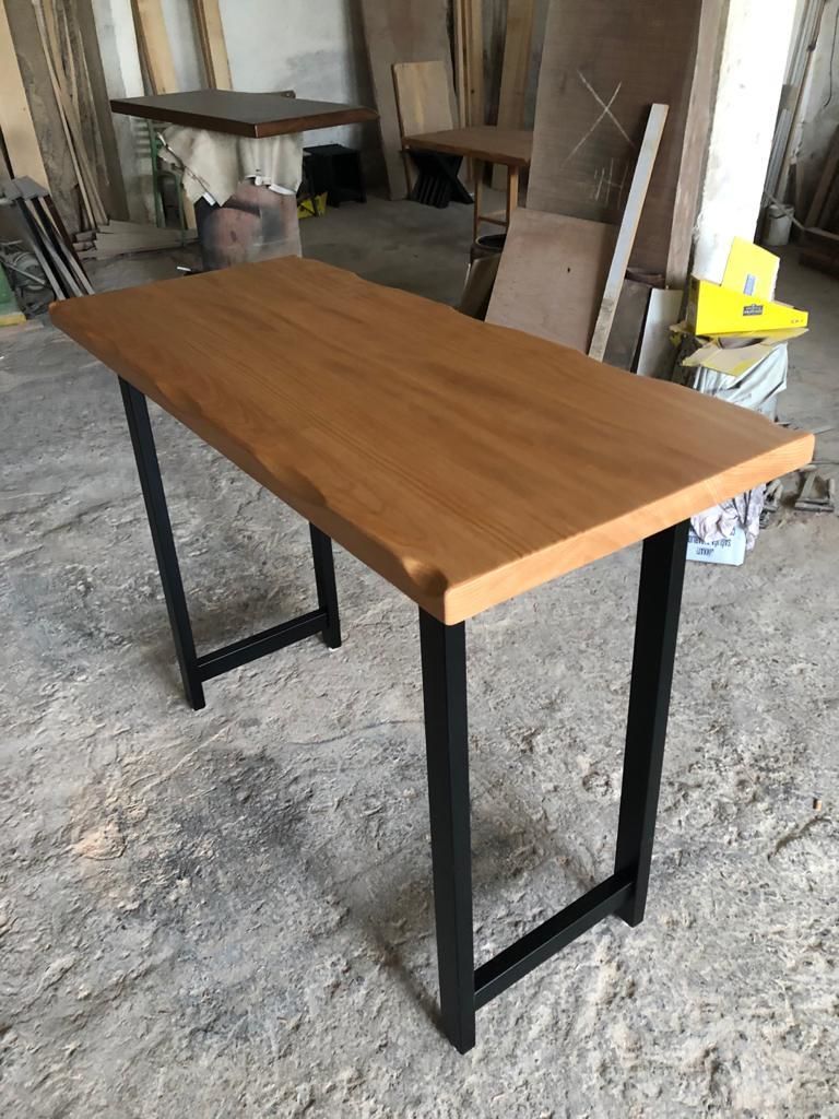 Kayın Kütük Bar Masası 55x150.cm