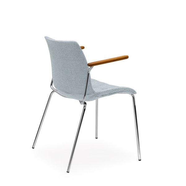 Metal Kollu Açık Mavi Modern Sandalye