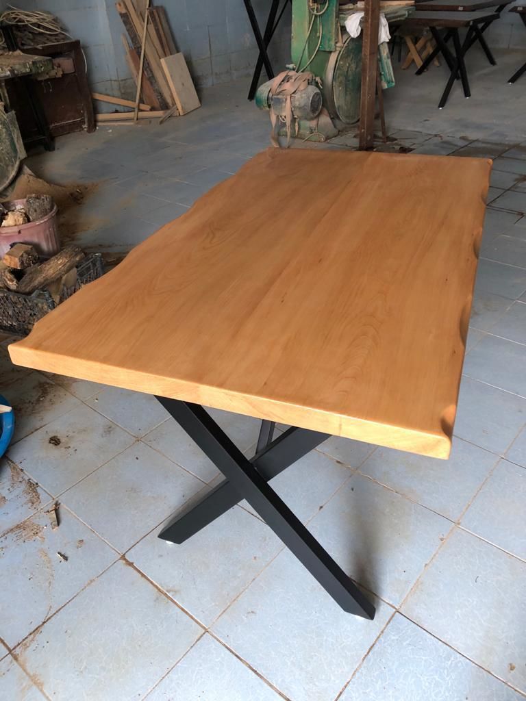 Kayın Kütük Masa 80x130.cm