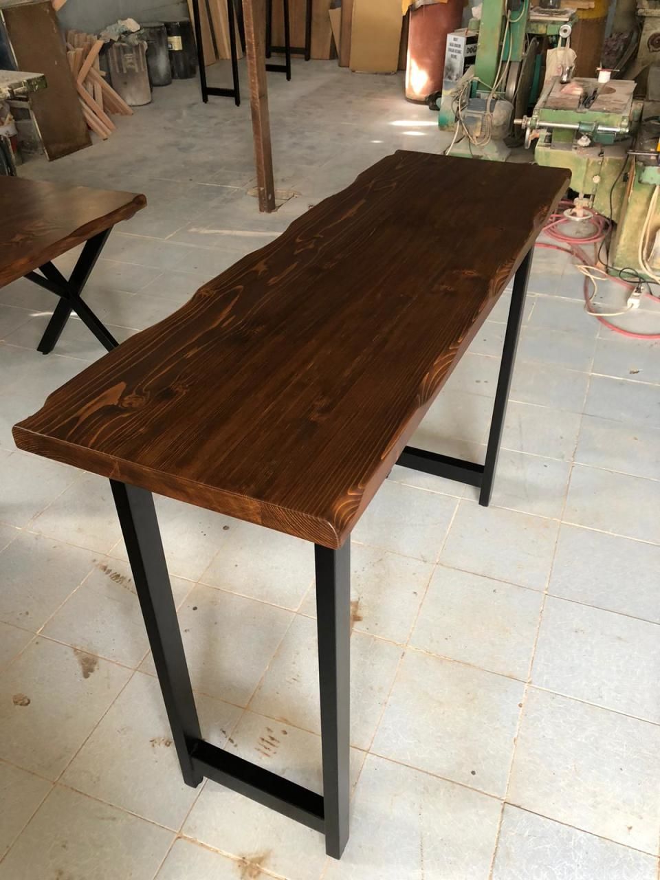 Kütük Bar Masa Ölçüleri 60x140 Yükseklik 105