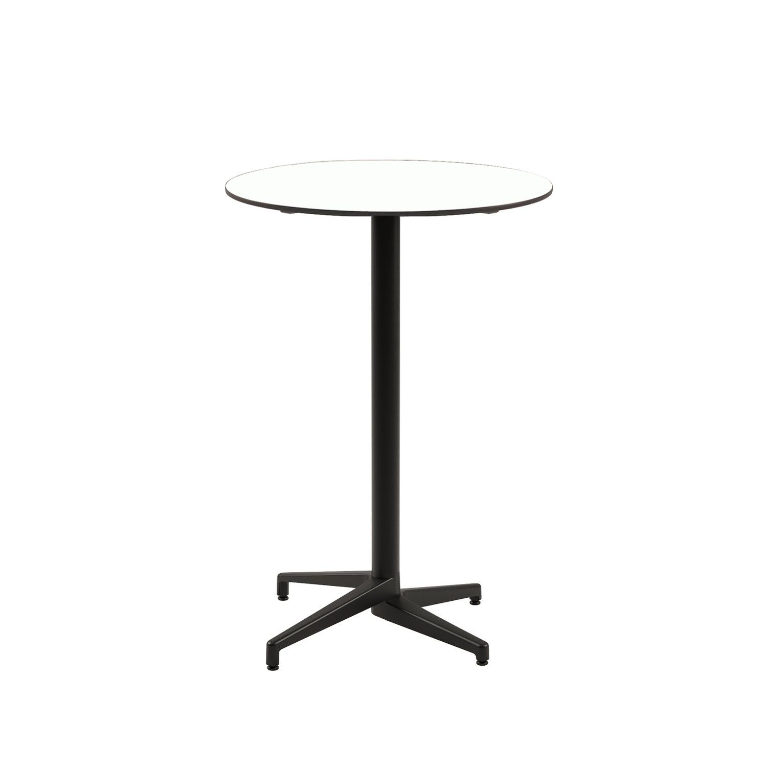 Şık ve Dayanıklı! Compact Paslanmaz Bistro Kafeterya Bar Masası – Beyaz Laminat, Otel, Restoran, Kafe ve Açık Alanlar İçin Mükemmel Seçim 77.cm