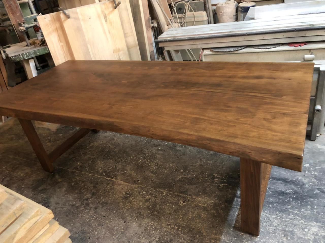 Doğal Kütük Salon Masası 100x200