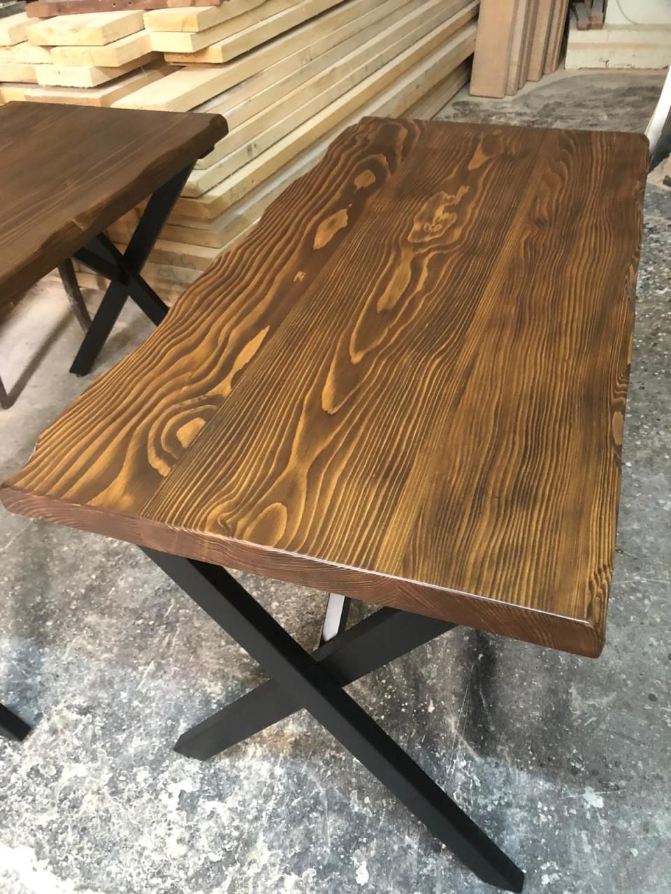 Dikdörtgen Küçük Kütük Masa 60x130