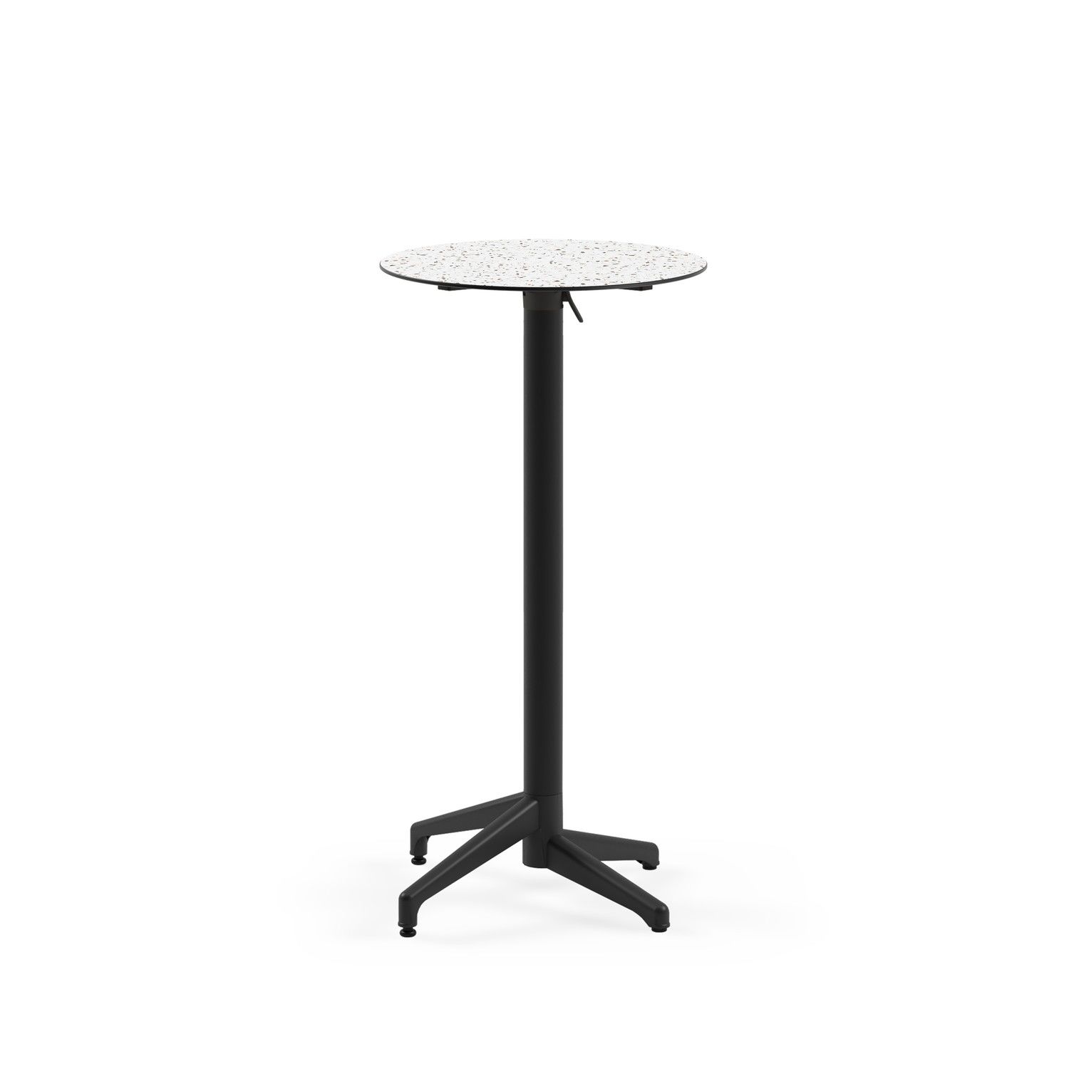 Compact Terrazzo Mermer Desenli Katlanır Bar Masası – Paslanmaz, Şık ve Dayanıklı 60.cm