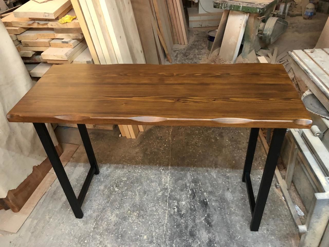 Kütük Ağaç Bar Masası 60x140