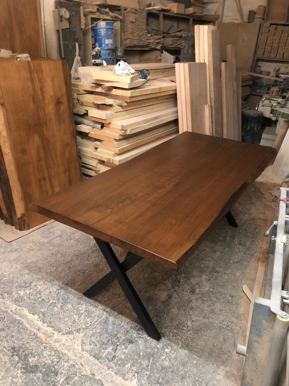 Ahşap Kütük Masa 150x90