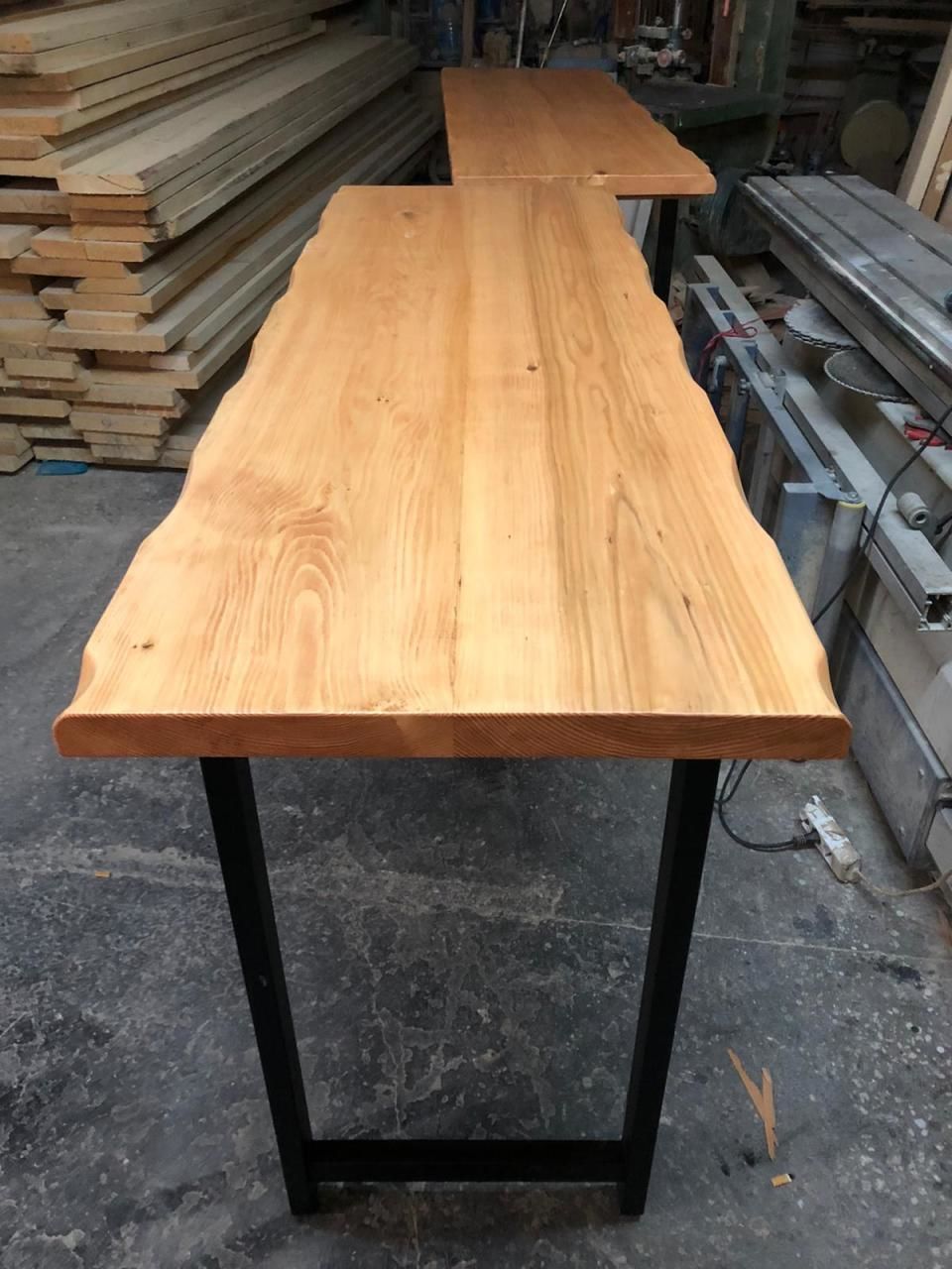 Kütük Mutfak Bar Masası 160x60