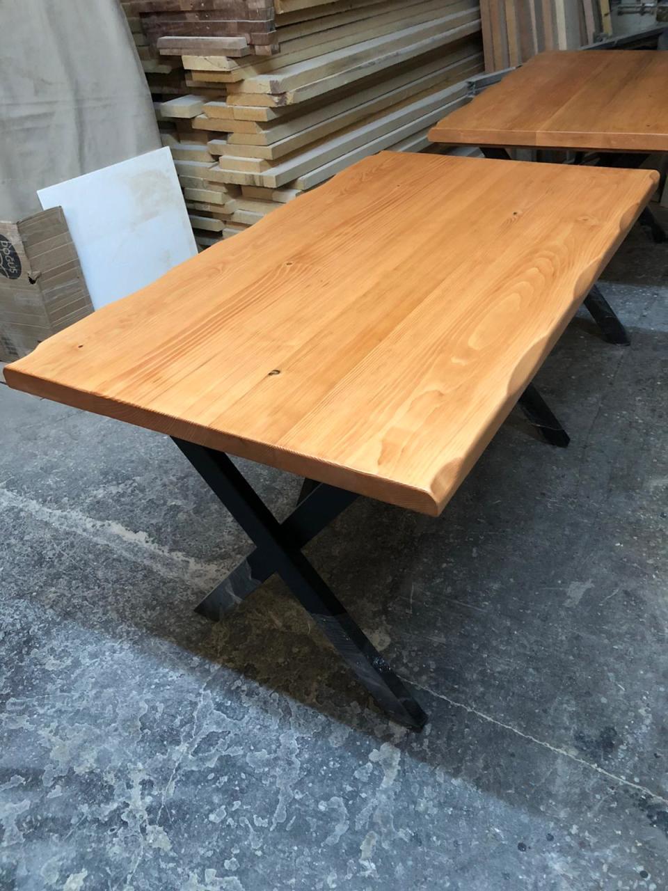 KAYIN RENGİ KÜTÜK MASA-130X80.CM