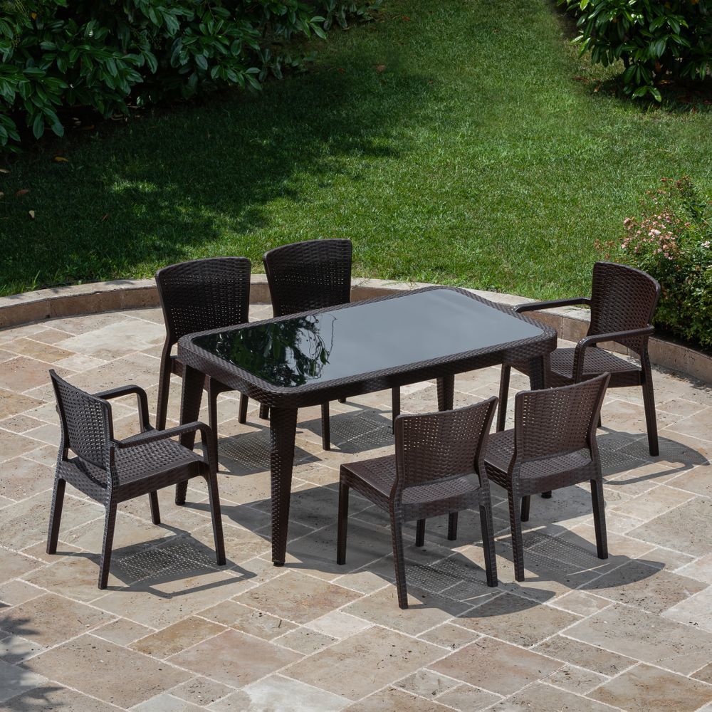 6 Kişilik 150x90.cm Ölçü Masa Sandalye Takımı