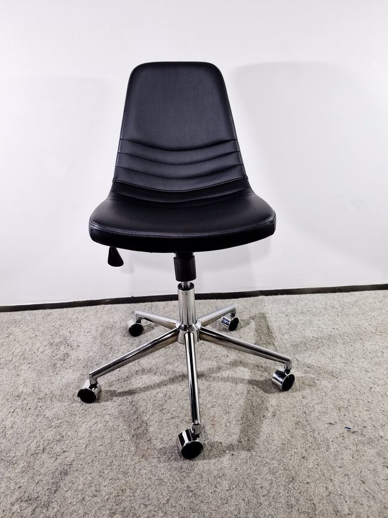 Siyah Deri Rahat Ofis Toplantı Sandalyesi