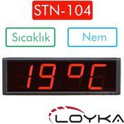 Loyka STN-104 Işıklı Termometre Saat (Sıcaklık+Nem+Saat)