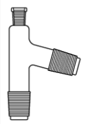 Cam Teknik LG012.08.1429 Distilasyon Adaptörü İki erkek şilifli 75 derece Dişi NS: 14,5/23 - Erkek NS: 29/32