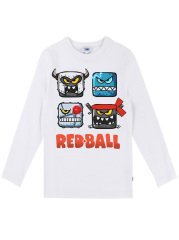 Red Ball Çocuk Tişört Uzun Kollu Beyaz Unisex