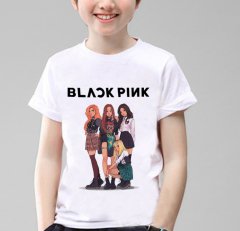 Blackpink Tişört Anime Çocuk Unisex Beyaz
