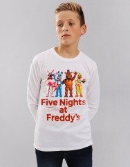 Five Nights at Freddy's (FNAF) Uzun Kollu Çocuk Tişört