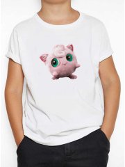 Pokemon Jigglypuff Çocuk Tişört Beyaz Unisex