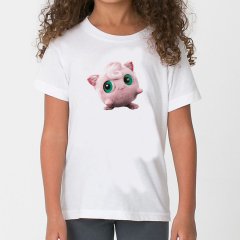 Pokemon Jigglypuff Çocuk Tişört Beyaz Unisex