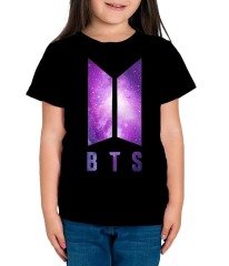 BTS Galaxy Çocuk Tişört Siyah Unisex