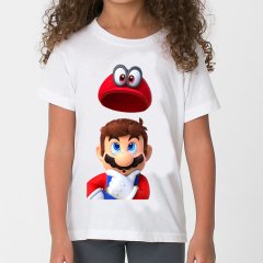 Super Mario Çocuk Tişört Beyaz Unisex