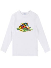 Melted Rubik's Cube Uzun Kollu Çocuk Tişört