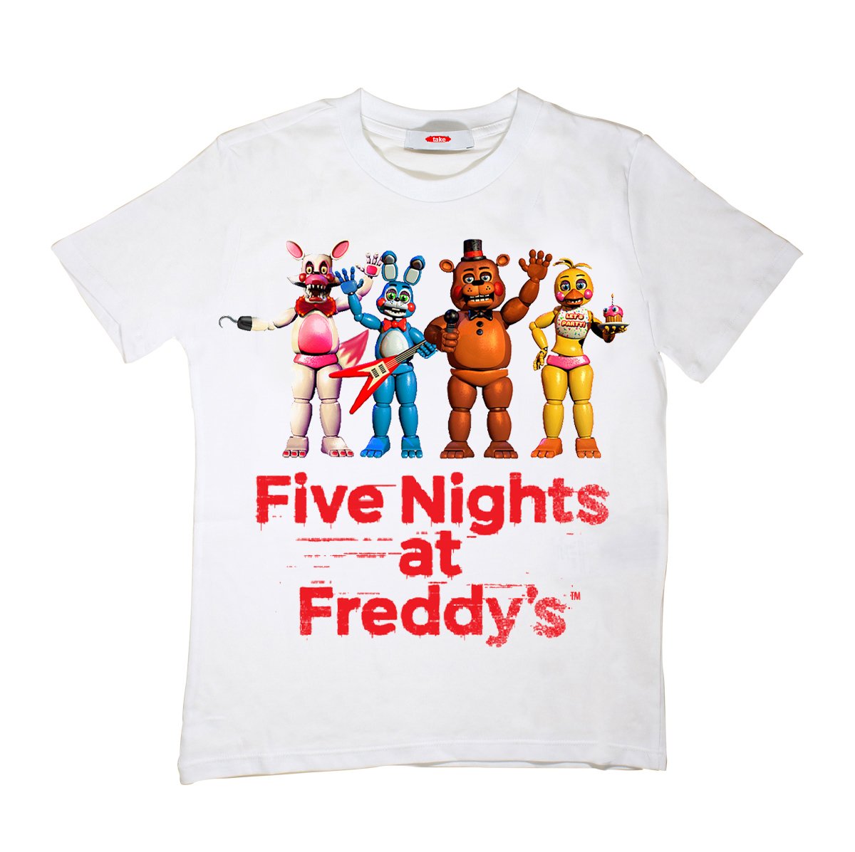 Five Nights at Freddy's FNAF Çocuk Tişört Beyaz Unisex