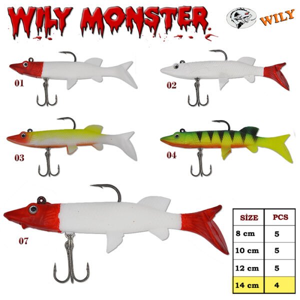 Wily Monster Turna Silikon 14 cm