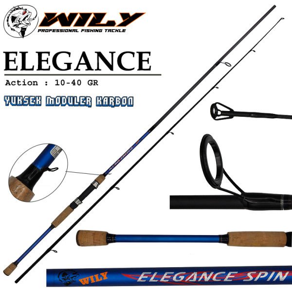 Wily Elegance 240 cm  Spin Kamış 10 - 40 gr