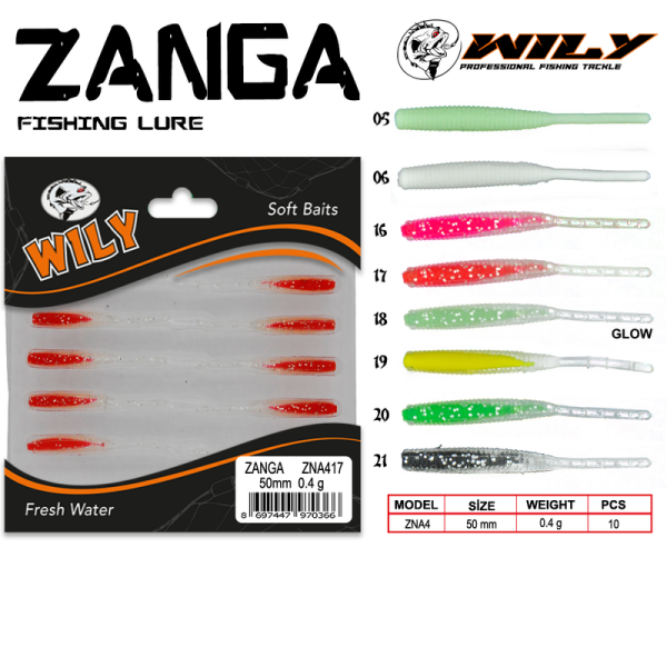 Wily Zanga Lrf Silikon Yem 5 cm 0.4 gr