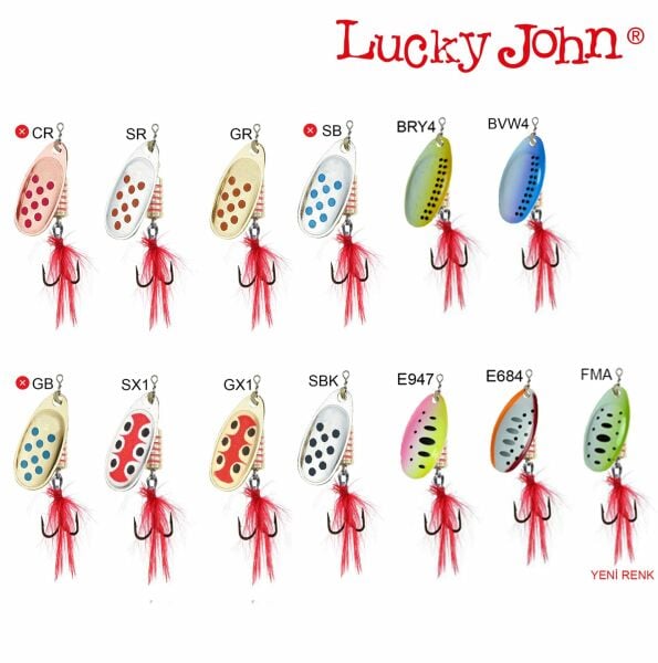 Lucky John Spin X Round Döner Kaşık 8 Gr No:3 BRY4