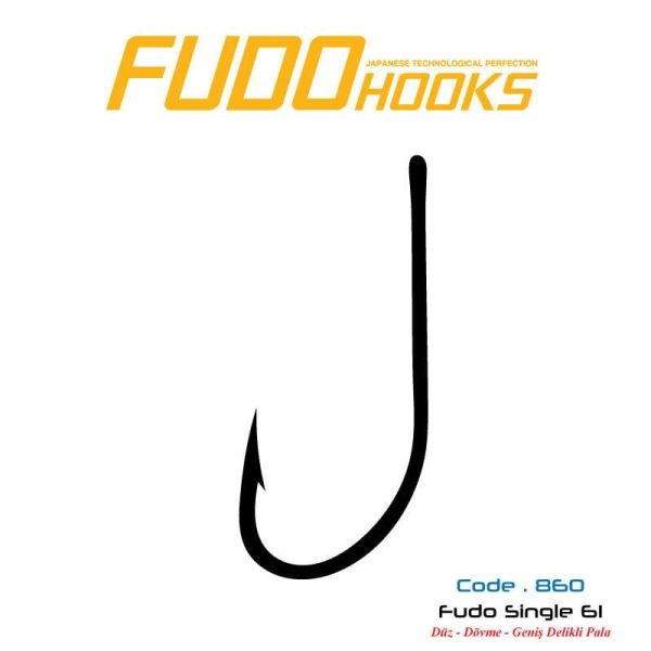 Fudo 8601 Single 61 Black Nikel İğne 8