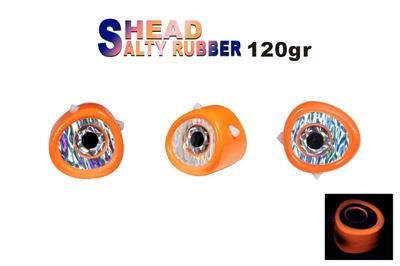 Fujin Salty Rubber Head 120gr Kafa 05 Orange  3D Eye