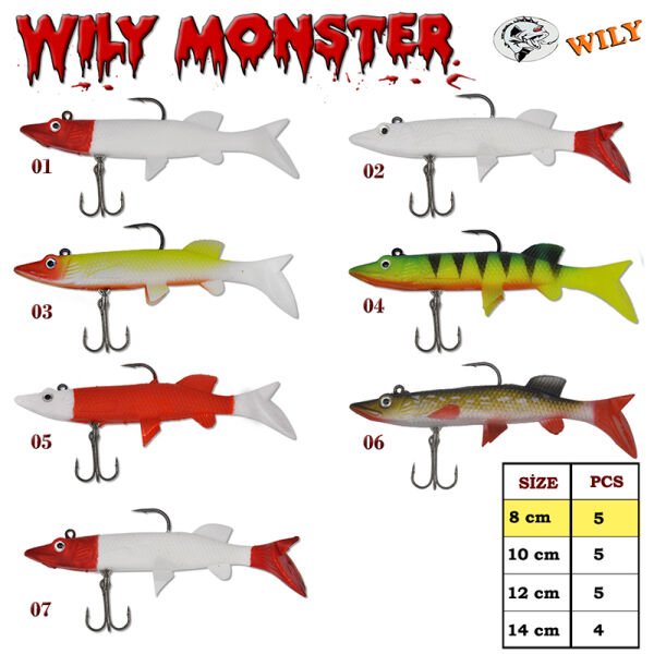 Wily Monster Turna Silikon 8 cm