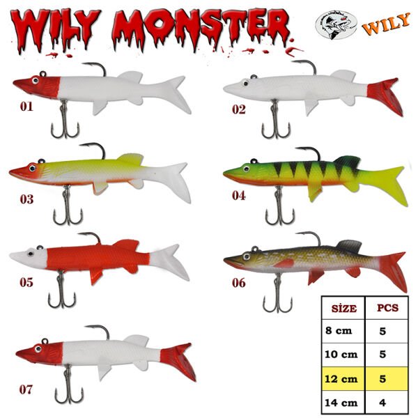 Wily Monster Turna Silikon 12 cm