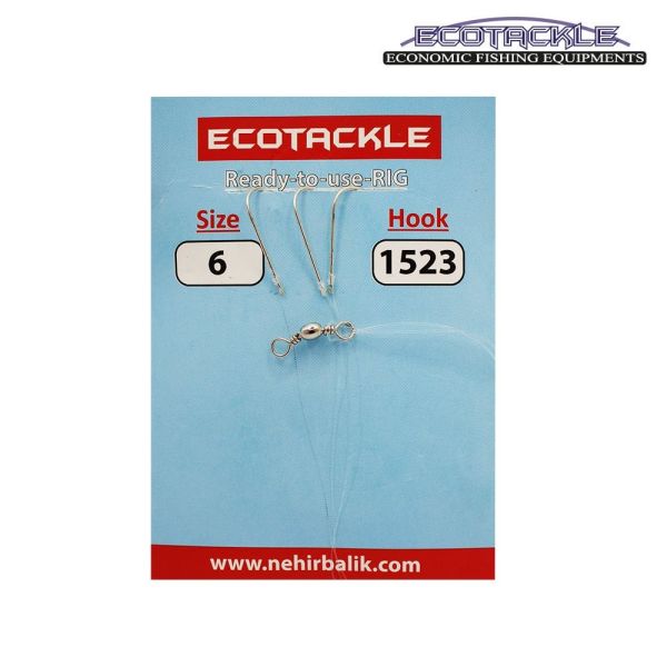 Ecotackle Fırdöndülü Yemli Takım 1523 3 İğne 100P 4