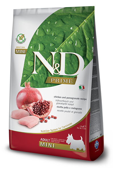 ND Tahılsız Tavuk-Nar Adult Mini Yetişkin Küçük Irk Köpek Maması 2,5 kg