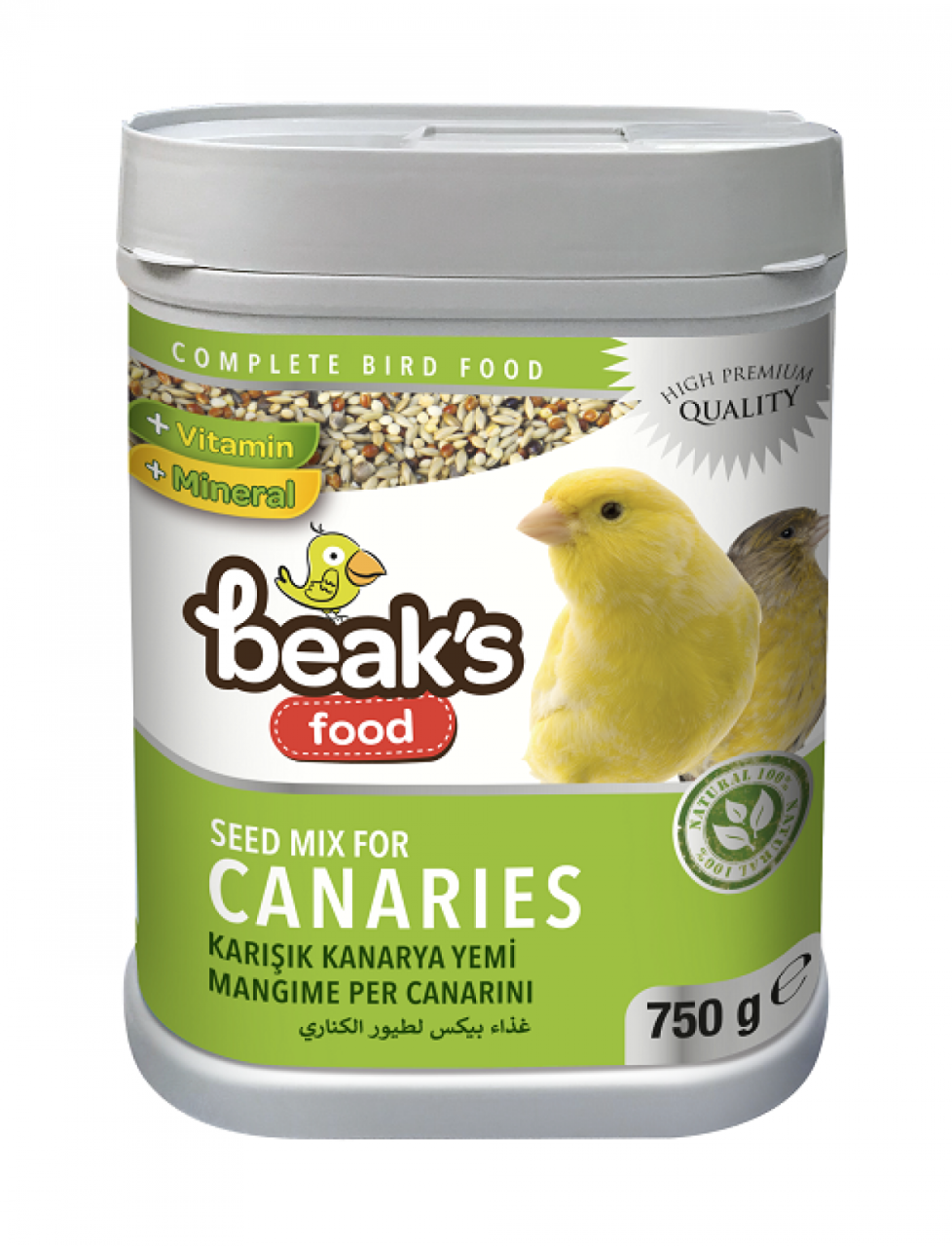 BEAKS Kanarya Yemi 750 Gr 8 Adet