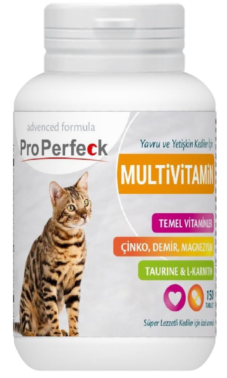 PRO PERFECK KEDİLER İÇİN MULTİVİTAMİN 150 TABLET