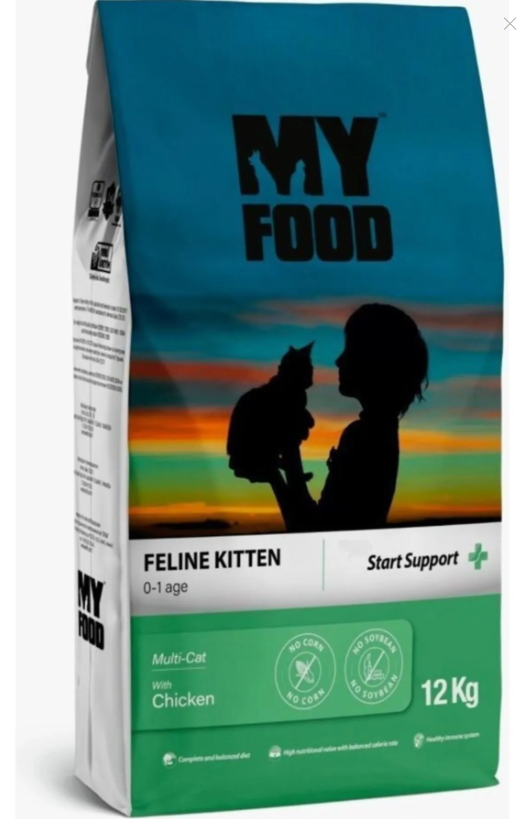 My Food Tavuklu Yavru Kedi Maması Start Support 12 kg